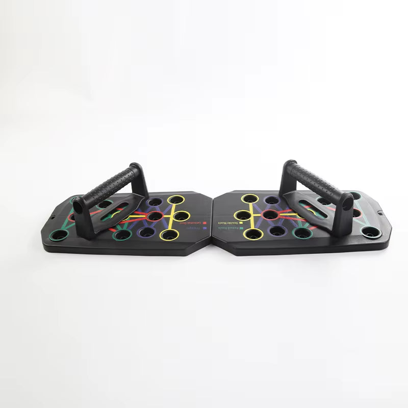 Foldable Push up Board with Handles Portable Multifunctional Fitness Equipment for Chest Abdomen Arm Back Workout