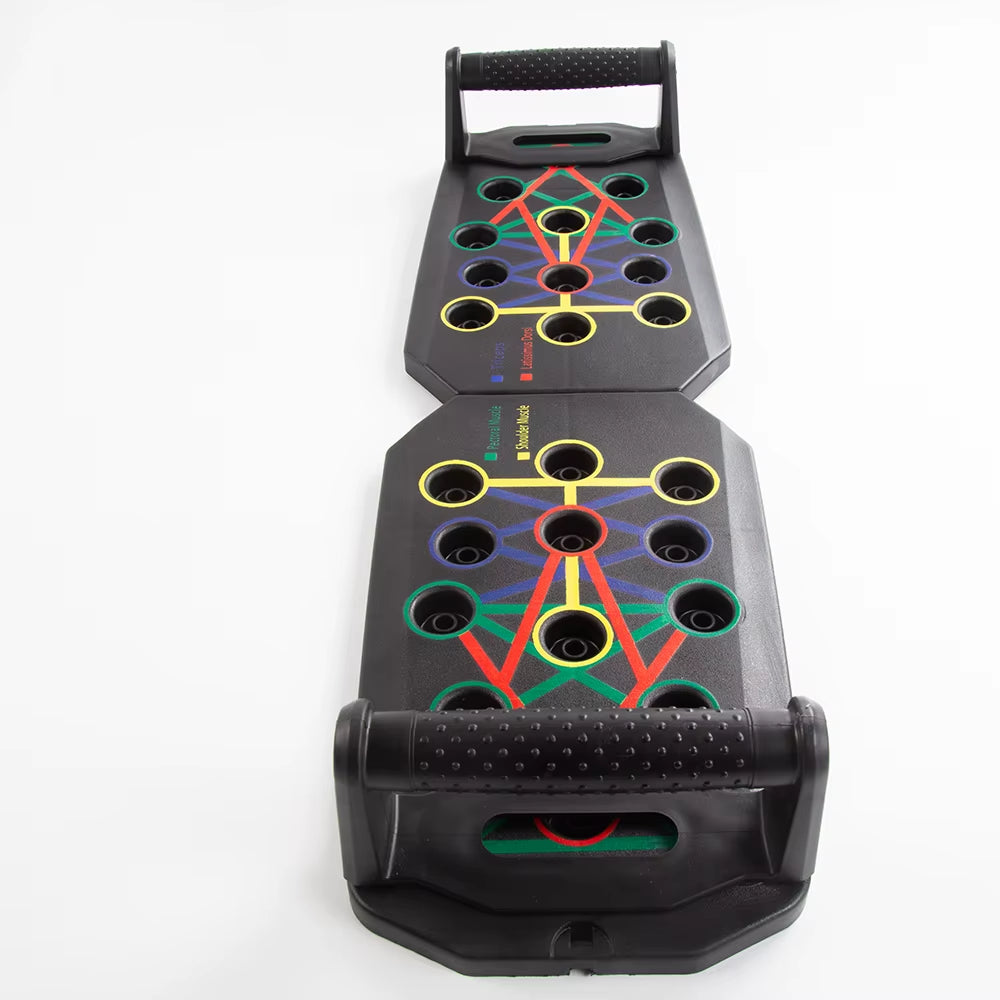 Foldable Push up Board with Handles Portable Multifunctional Fitness Equipment for Chest Abdomen Arm Back Workout