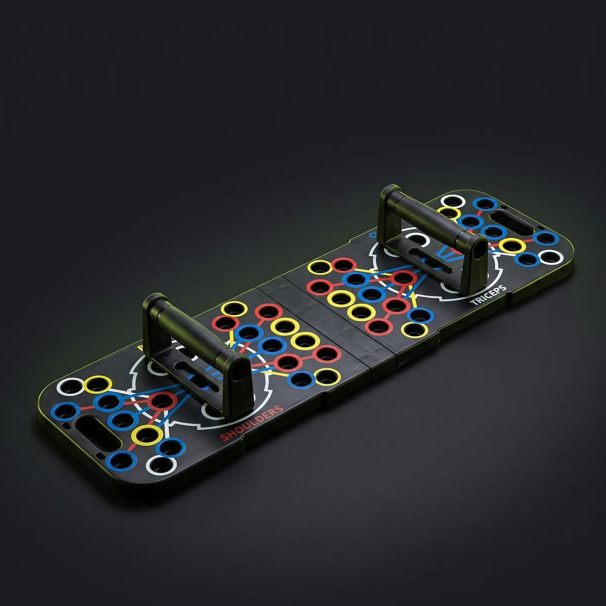 Foldable push-up board with handles