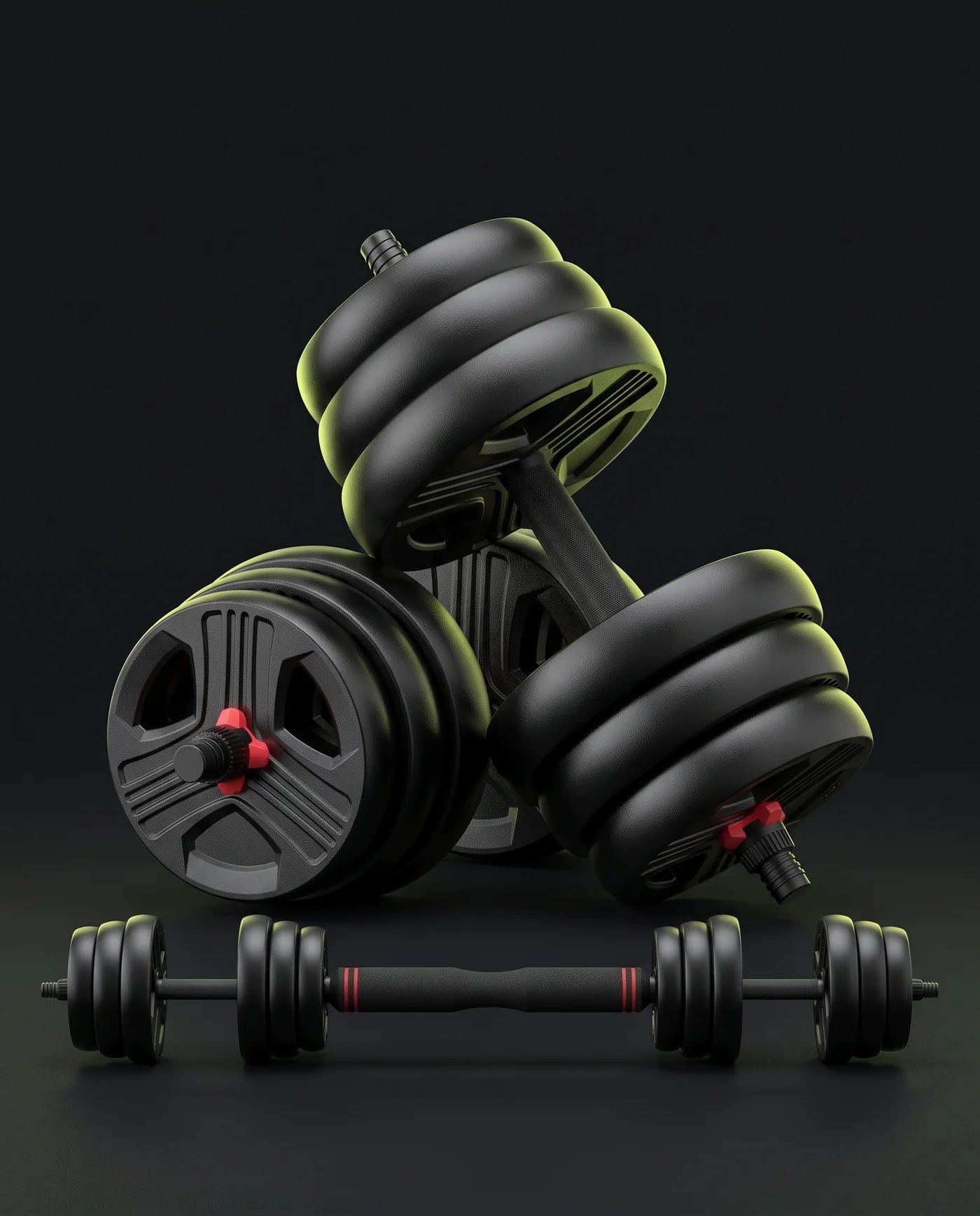 Adjustable Dumbbell Set – 2-in-1 Barbell